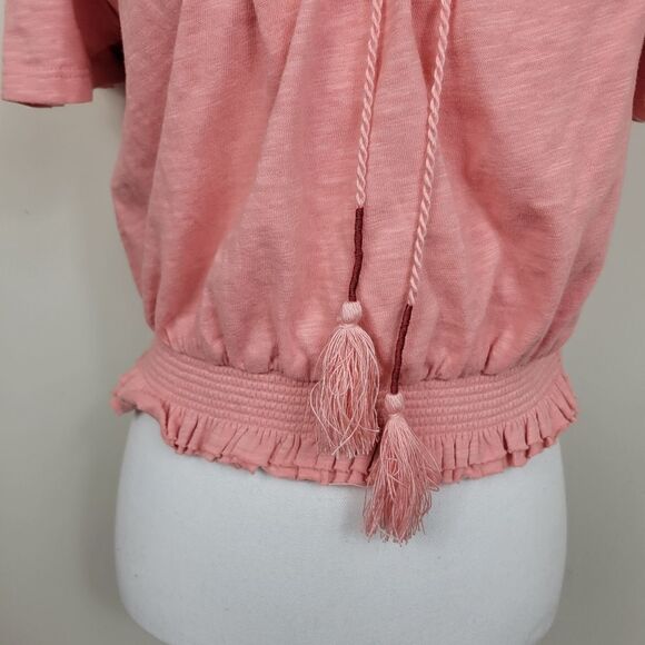 NWT Altar'd State Off-Shoulder Top. Peach Pink M#022 - Picture 4 of 14